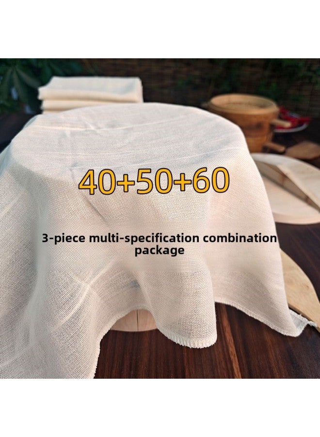 Pure Cotton Steamed Cage Cloth Steamed Rice Gauze Steamed Drawer Cloth Non-stick Gauze Wine Filter Cloth Tofu Cloth Food Grade-Size:Commonly Used Kit For Families: One Piece Each Of 40+50+60 - Image 4