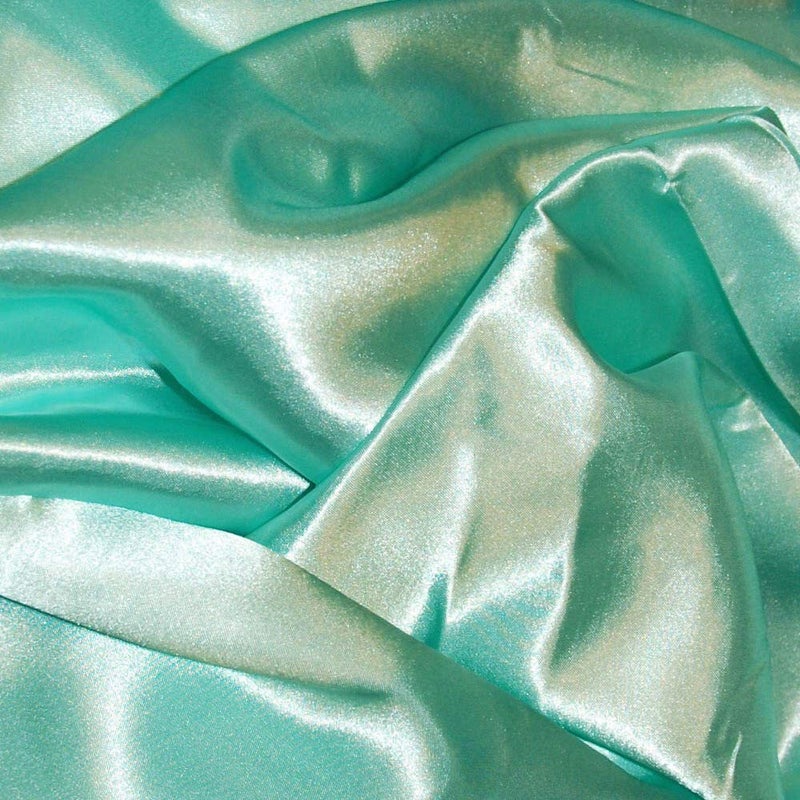 Bini Fabrics Mint Silky Satin Dress Fabric Plain Satin Material 4445 Width Slik Shiny Fabrics 1 Meter - Image 2