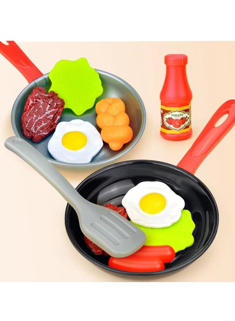Deluxe Mini Kitchen Playset - 61-Piece Complete Cooking Set with Pressure Cooker, Induction Cooker, Cutting Fruits, and Kitchen Utensils - Interactive Toy for Kids to Explore Culinary Skills and Imaginative Play  - Image 5