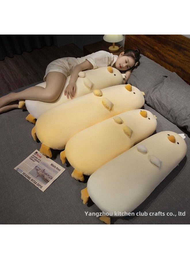Super Soft Small Yellow Chicken Long Pillow Girls Sleeping Pillow Children Sleeping Comfort Side Sleeping Clip Leg Pillow Removable And Washable-Specifications:Custard Chicken Sleeping Pillow-Color:70cm [independent Inner Tank, Removable And Washable] - Image 5