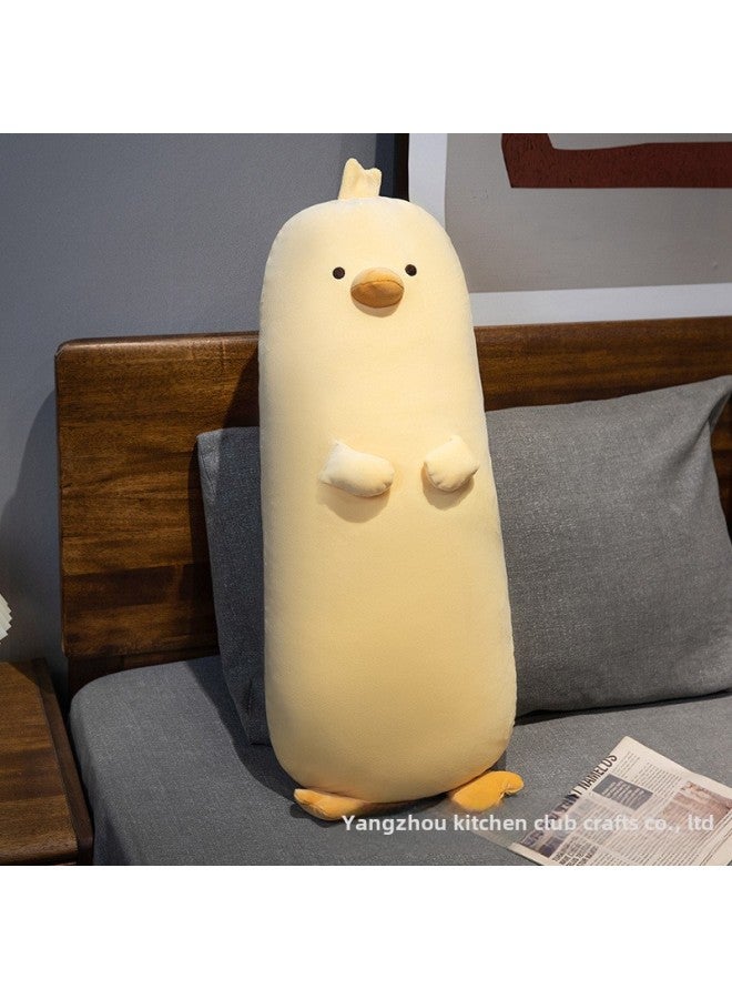 Super Soft Small Yellow Chicken Long Pillow Girls Sleeping Pillow Children Sleeping Comfort Side Sleeping Clip Leg Pillow Removable And Washable-Specifications:Custard Chicken Sleeping Pillow-Color:70cm [independent Inner Tank, Removable And Washable] - Image 2