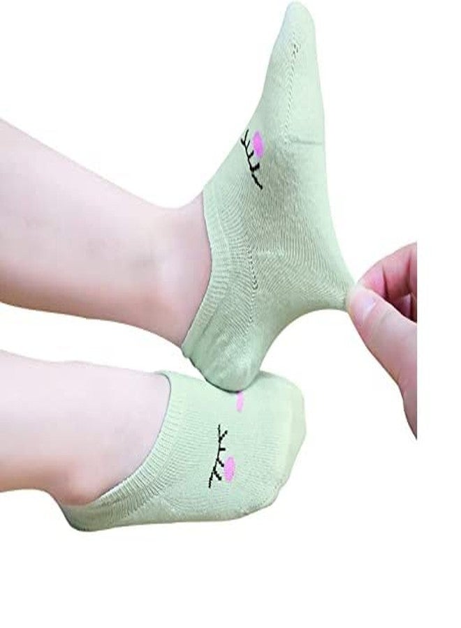 KETKAR Girls Cotton No Show Low Cut Socks Loafer Shoe Foot Liner Multi-Design_Pack Of 05(6-9 Years,Multicolour) - Image 5