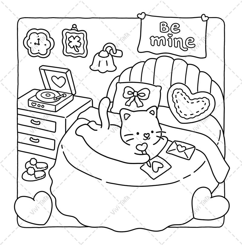 Vivi Tinta Sweetheart: Coloring Book for Adults & Teens Featuring Adorable Animals Valentines - Image 5