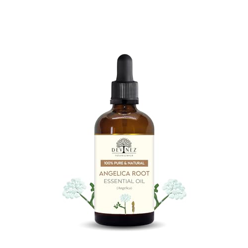 Devinez Angelica Root Essential Oil (10ml) - 100% Pure & Natural for Perfume Making, Aromatherapy, Skin Detox & Respiratory Comfort - Earthy Musky Aroma - Image 1
