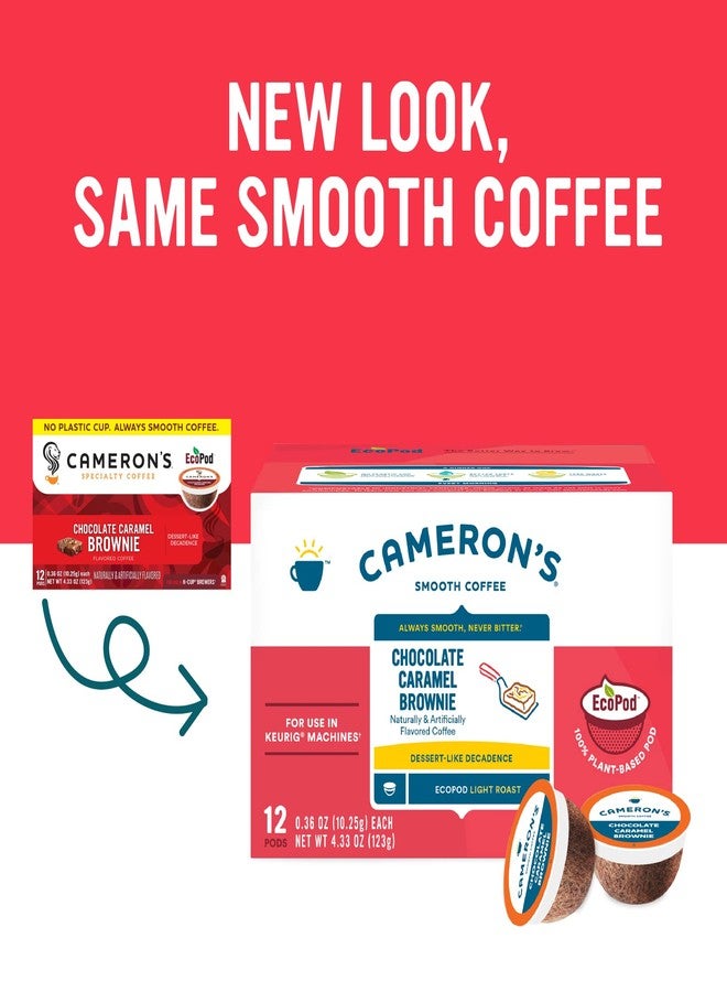 Cameron's Coffee Single Serve Pods, Flavored, Chocolate Caramel Brownie, 12 Count (Pack of 1) - Image 2