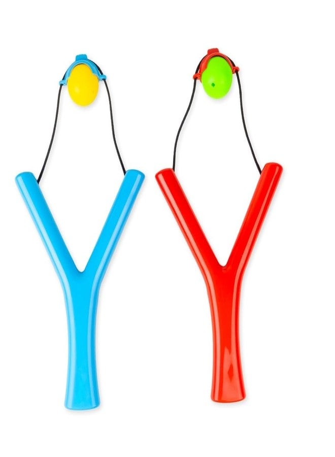 Ratna's Twin Shooter with 2 Slingshot Catapult & 6 Plastic Balls | Pull Back Power Blast Archery for Kids 5+ Years - Image 1