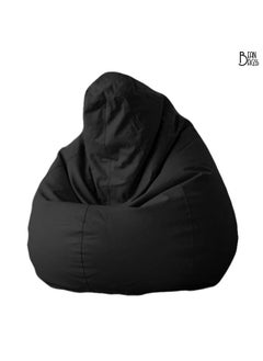 Bean Bagss PVC Black Bean Bag Filled Multi Purpose Faux Leather Bean Bag  - Image 3