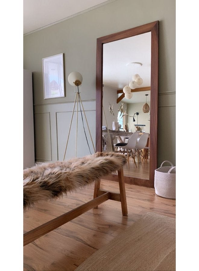 Art Wood Stand Mirrors Dark Brown  3X180X77 Cm 