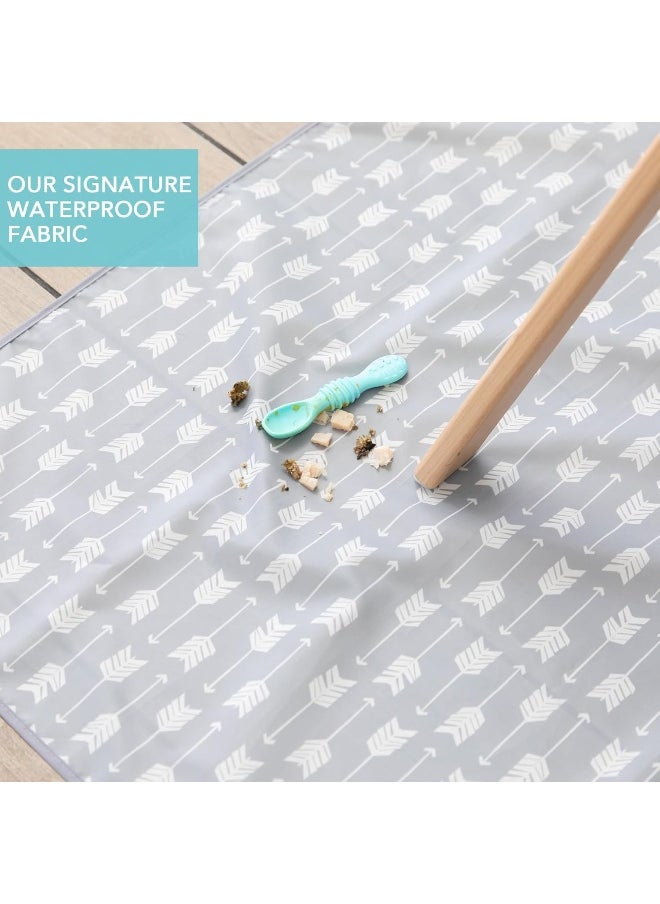 BUMKiNs Bumkins Baby Splat Mat for Under High Chair, Waterproof Washable Cloth for Arts and Crafts, Playtime Mats for Kids, Floors or Tables, Reusable Fabric 42x42 Square  - Image 3