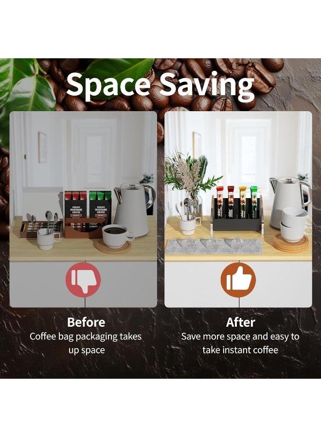 TPGP Acrylic Coffee Station Organizer: Instant Coffee Holder & Bag Rack Set Up For Countertop  - Image 4