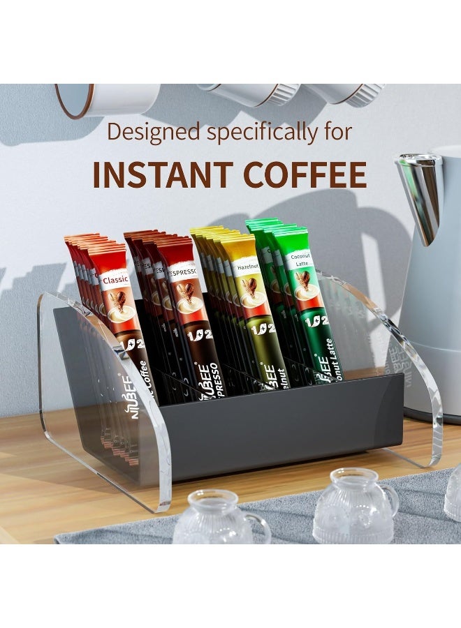TPGP Acrylic Coffee Station Organizer: Instant Coffee Holder & Bag Rack Set Up For Countertop  - Image 2