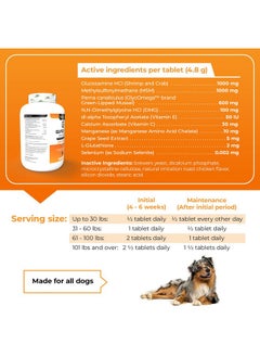 VetriScience Laboratories Glycoflex 3 Clinically Proven Hip And Joint Supplement For Dogs  Maximum Strength Dog Supplement With Glucosamine, Msm, Green Lipped Mussel & Dmg  2 Pack (120 Chewable Tablets Each)  - Image 4