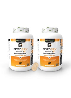 VetriScience Laboratories Glycoflex 3 Clinically Proven Hip And Joint Supplement For Dogs  Maximum Strength Dog Supplement With Glucosamine, Msm, Green Lipped Mussel & Dmg  2 Pack (120 Chewable Tablets Each)  - Image 1
