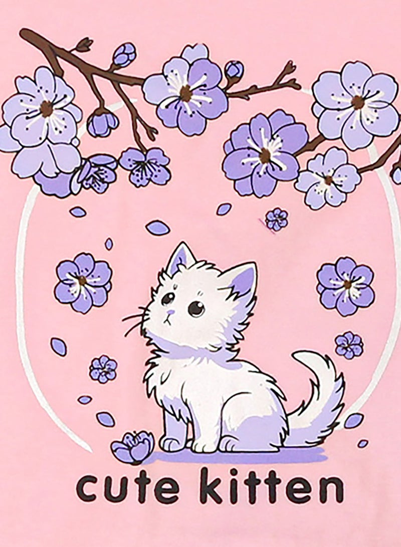 Zercon Summer Pajama Set for Girls - Summer Set for Girls - Image 2