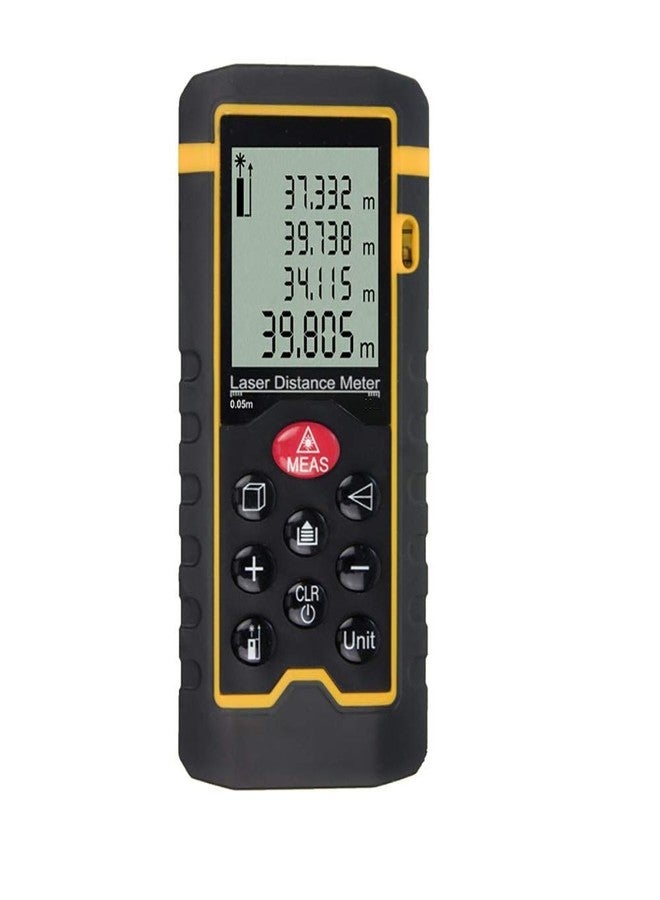 MCP 4line/9key/197ft/2362inch Handheld Laser Range Finder Laser Distance Meter + Large LCD Backlight + Waterproof + Digital Distometer for Distance Tape Measure (100 Meter) - Image 1