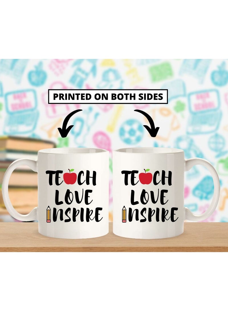 إم إي سي كوب قهوة من السيراميك تصميم يلهم الحب بوزن 11 أونصة - Image 2