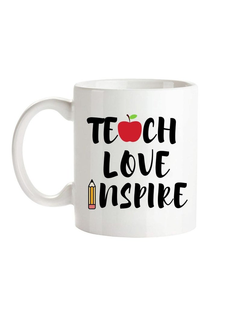 إم إي سي كوب قهوة من السيراميك تصميم يلهم الحب بوزن 11 أونصة - Image 3