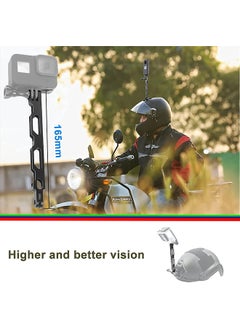 O Ozone Motorcycle Accessories Mount Bundle Kit for Insta360 ONE X3 X2 ONE X ONE R RS Cameras and GoPro Hero 11 10 9 8 7 6 5 Black Session 5/4/3 OSMO Action Yi Action Camera and More  - Image 5