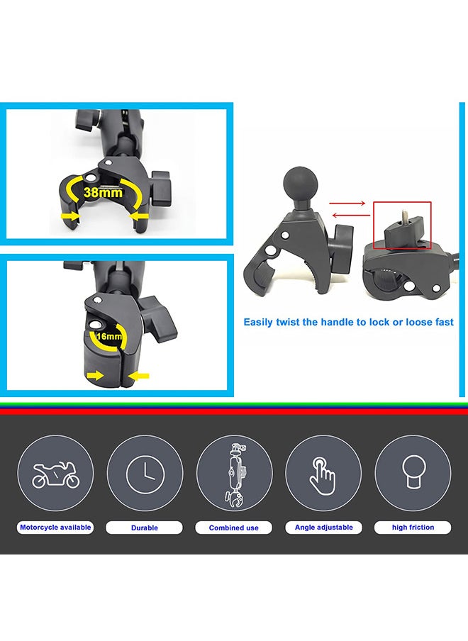 O Ozone - Motorcycle Accessories Mount Bundle Kit for Insta360 ONE X3 X2 ONE X ONE R RS Cameras and GoPro Hero 11 10 9 8 7 6 5 Black Session 5/4/3 OSMO Action Yi Action Camera and More - Image 1