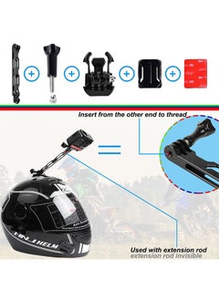 O Ozone Motorcycle Accessories Mount Bundle Kit for Insta360 ONE X3 X2 ONE X ONE R RS Cameras and GoPro Hero 11 10 9 8 7 6 5 Black Session 5/4/3 OSMO Action Yi Action Camera and More  - Image 2