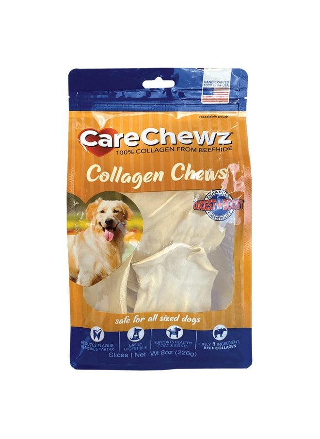 بيت فاكتوري حلوى مضغ للكلاب من شرائح الكولاجين من Pet Factory CareChewz - نكهة طبيعية، 8 أونصة  - Image 1