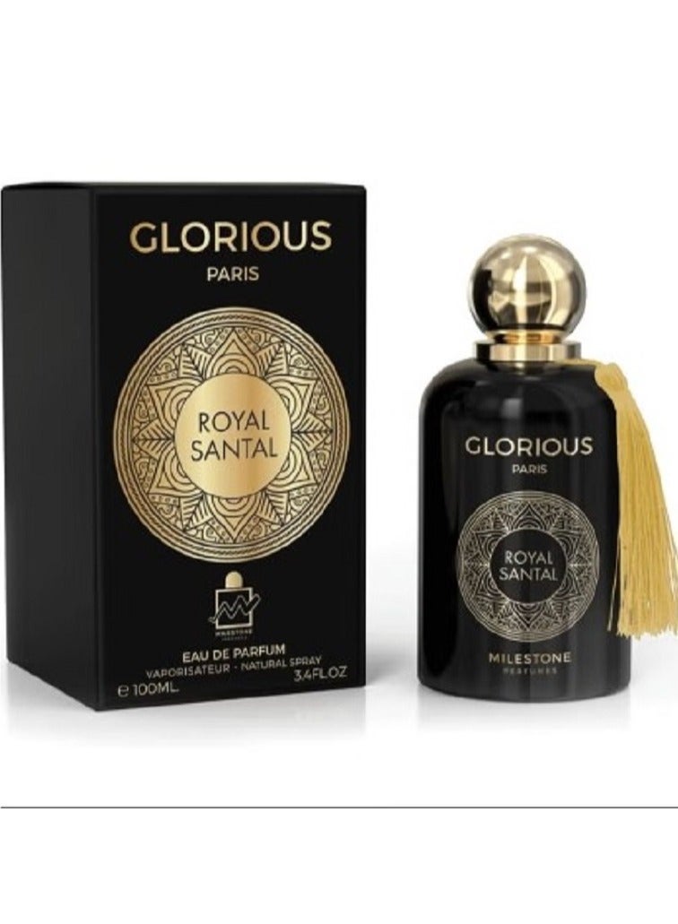 Milestone Glorious Royal Santal Eau de Perfume for Unisex - 100ml (Santal Royal Guerlain) - Image 1