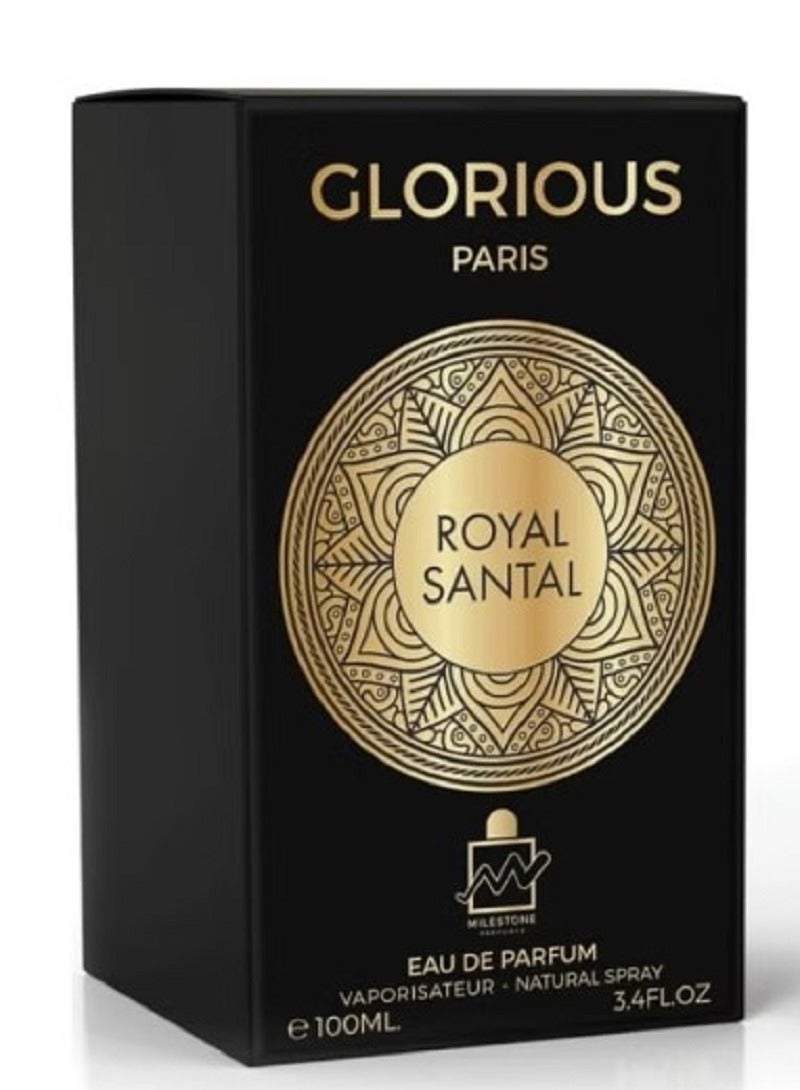 Milestone Glorious Royal Santal Eau de Perfume for Unisex - 100ml (Santal Royal Guerlain) - Image 2