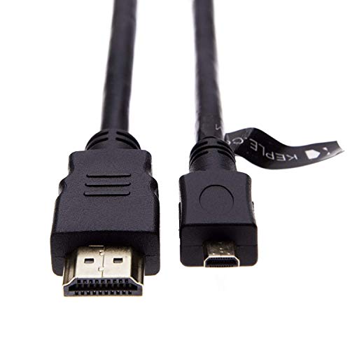 Keple Micro HDMI Cable for Panasonic Lumix DMC DMC HC HC Series GH4 FZ1000 FZ300 FZ330 GF7 GF7K GH4A GH4H TZ61 TZ70 TZ71 TZ80 TZ81 TZ100 TZ101 TZ37 TZ40 FT3 FT4 FT5 FX90 FZ1000 FZ300 FZ330 V760 Camera 10ft - Image 3