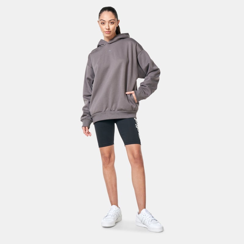Adidas Logo Basketball Fleece Hoodie - Image 4