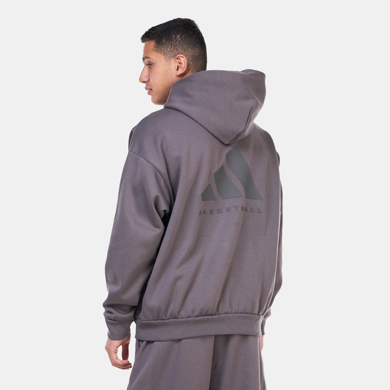 Adidas Logo Basketball Fleece Hoodie - Image 2