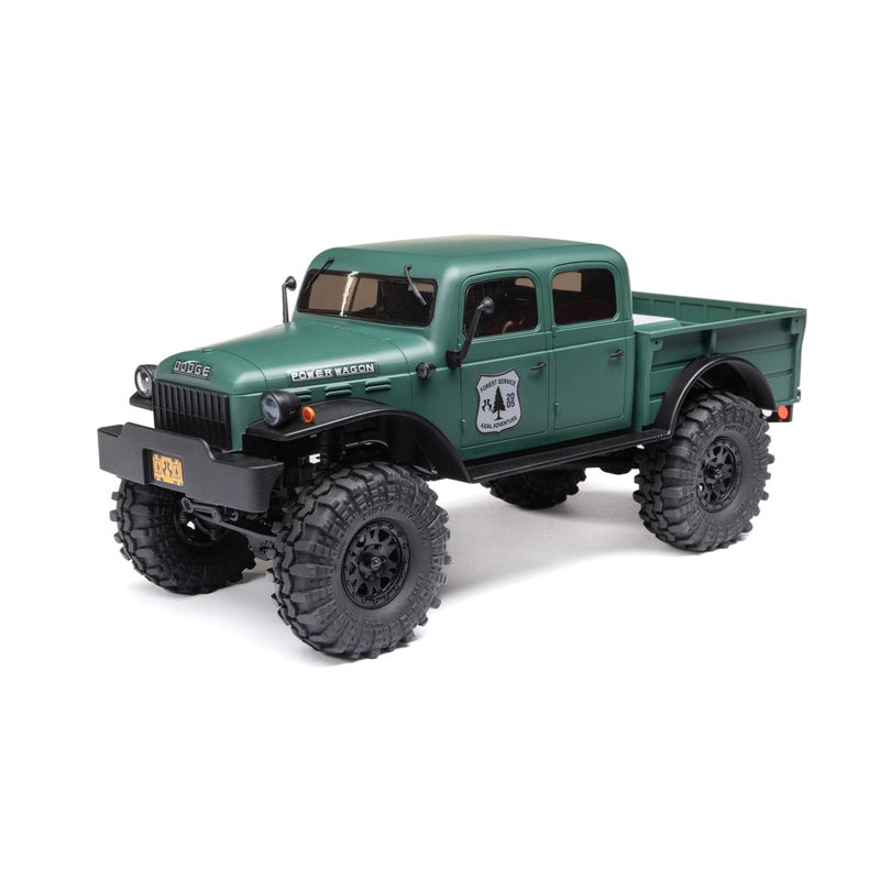 Axial RC Truck SCX24 40s 4 Door Dodge Power Wagon Green 124 4 Wheel DriveRTREverything Needed to Run Included AXI00007T2 - Image 3
