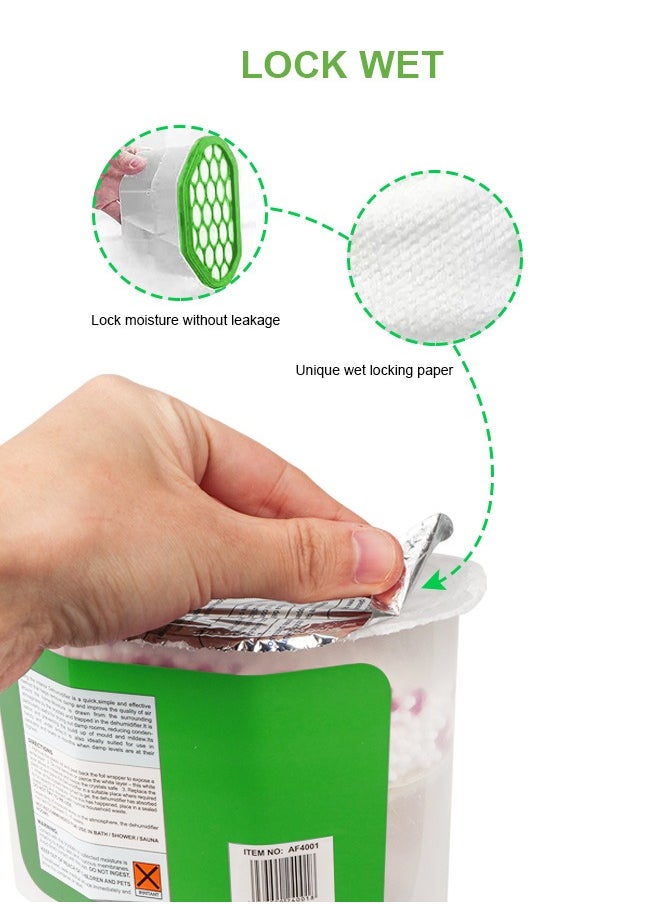 HomarKet 3-Pcs Moisture Absorbers 600ml, Dehumidifiers to Control Excess Moisture for Basements, Closets, Bathrooms, Laundry Rooms, Kitchen & Study,Moisture Absorbers Odor Eliminator（jasmine fragrance）  - Image 5