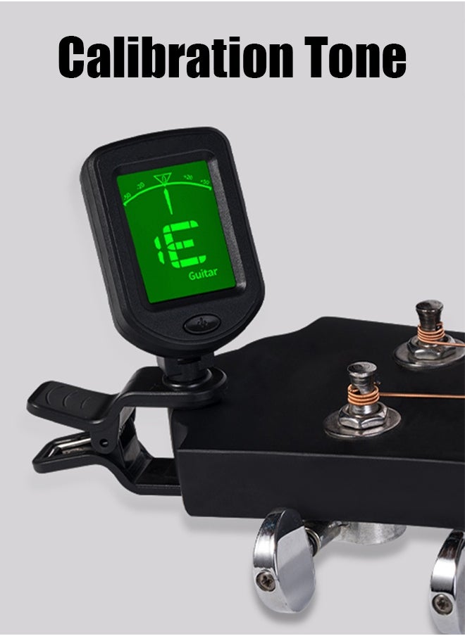 Generic Brands Capo Guitar Capo Zinc Alloy Premium Capo With Guitar Tuner Clip-On Tuner For Acoustic Guitar And More.-Wood Grain  - Image 4
