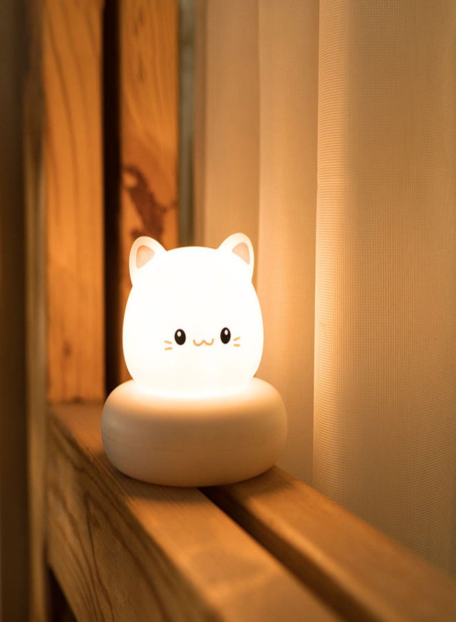 Flexible Mini LEDs Night Light USB Rechargeable Cute Rabbit/Bear/Cat/Duck Baby Feeding Lamp Dimmable 3 Brightness Levels Portable Reading Lamp - Image 3