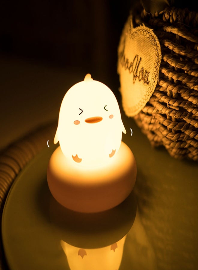 Flexible Mini LEDs Night Light USB Rechargeable Cute Rabbit/Bear/Cat/Duck Baby Feeding Lamp Dimmable 3 Brightness Levels Portable Reading Lamp - Image 2