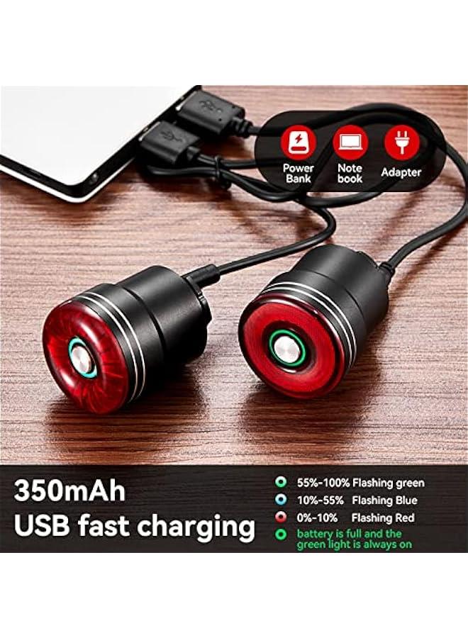 Loquat Smart Bike Tail Light, Bright Bike Rear Light USB Rechargeable, Auto On/Off Brake Sensing, IP65 Waterproof, High Lumens Bike Led Taillight  for Ourdoor Night Riding Safety - Image 4