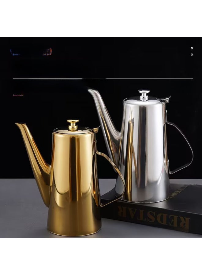 Thickened Stainless Steel Cold Water Cold Water Kettle Large Capacity Tea Kettle For Hotel Hot Pot Restaurant Dining Room-Color:True Color-Capacity:Thickened 2.0L Short Mouth - Image 2