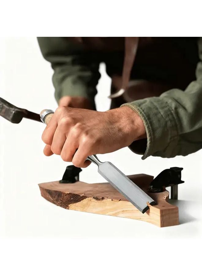 4 Pcs Professional Woodworking Chisel Set 6mm 12mm 18mm 24mm Chrome Vanadium Steel - Image 4