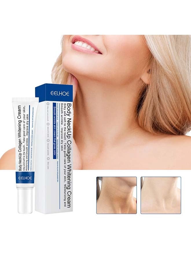 إيلهو كريم شد ورفع الرقبة كريم تبييض الكولاجين للرقبة تقليل التجاعيد وشد الجلد المترهل كريم ترطيب وترطيب الرقبة - Image 1