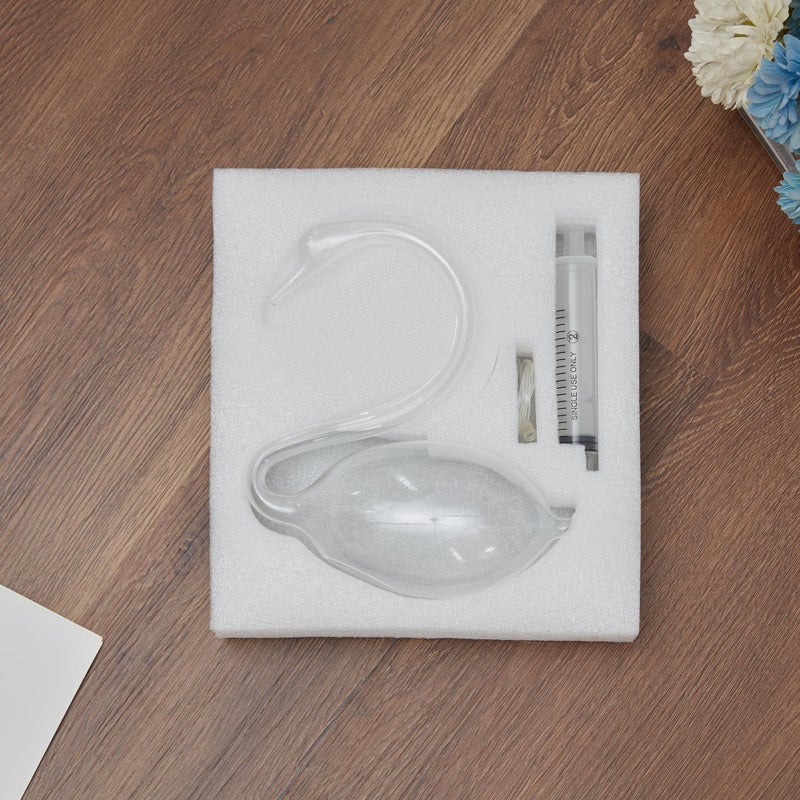 JINGYUE Storm Glass Weather Predictor Swan-Shaped Design Barometer Weather Station 7 inch Swan Storm Glass Weather Predictor Gorgeous Gift for Family or Friends Present Home, Office Indoor and Outdoor DÃ©cor - Image 4