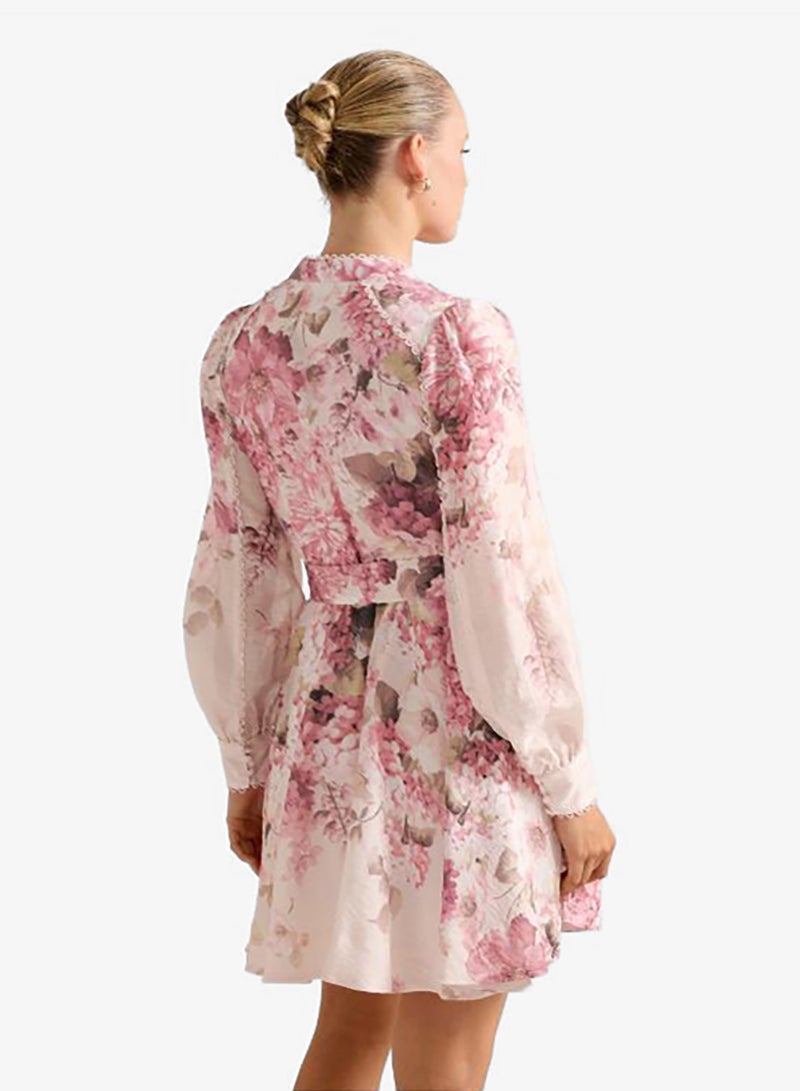 forever new Vienna Floral Print Belted Mini Dress - Image 2