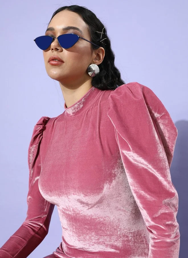 STREET 9 Pretty Pink Velvet Dress for Women