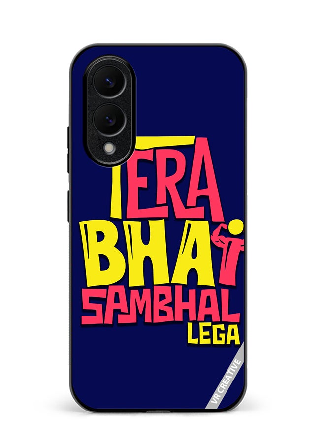 VR CREATIVE Protective Case Cover For Samsung Galaxy S25 Edge Tera Bhai Sambhal Lega Hindi Quots Design Multicolour