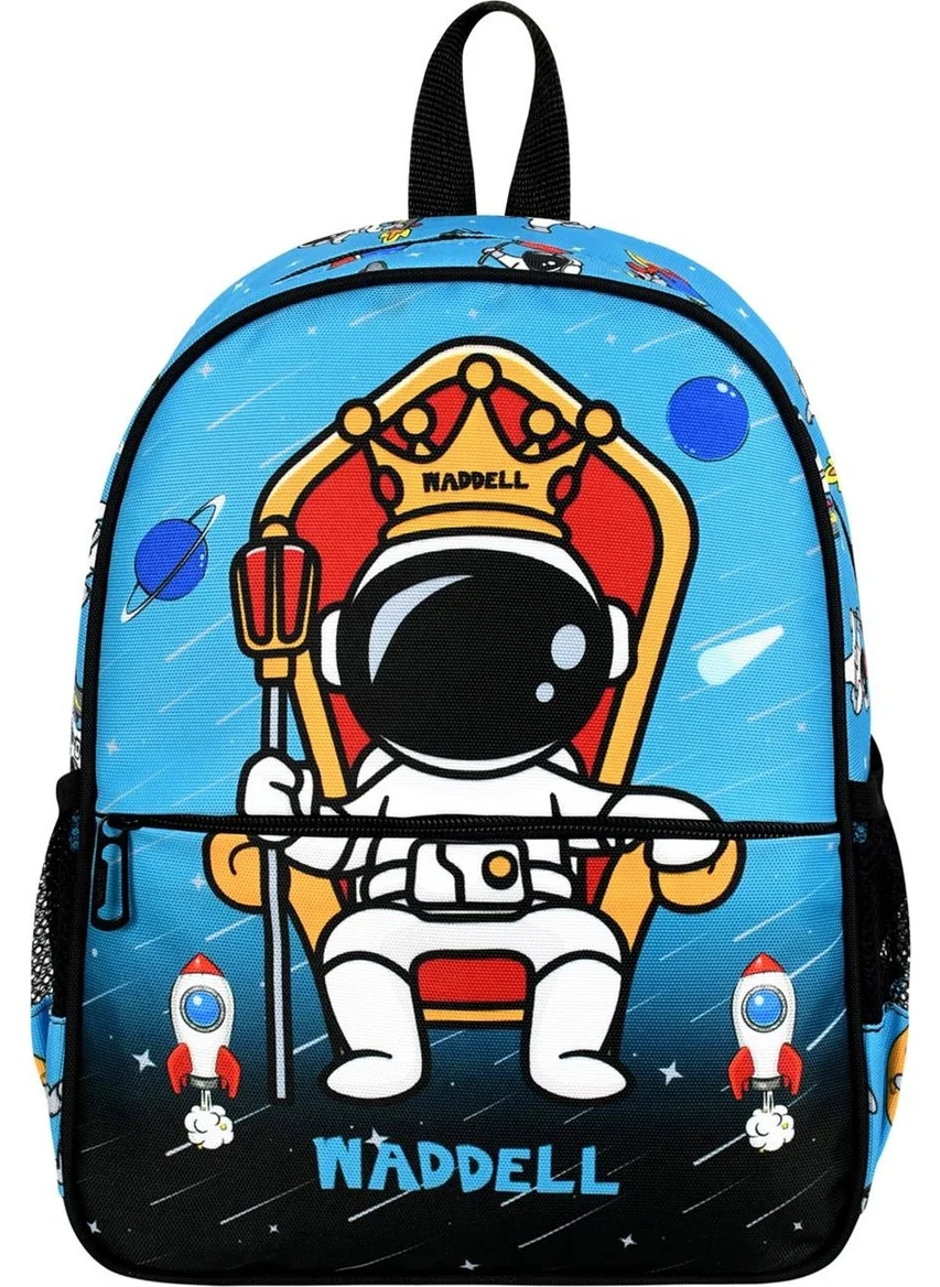واديل Licensed Astronaut Patterned Blue Kindergarten Nursery Backpack