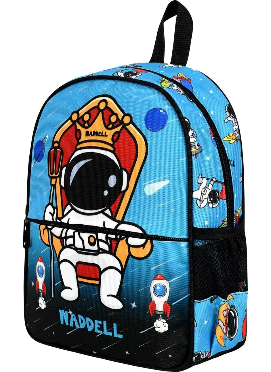 واديل Licensed Astronaut Patterned Blue Kindergarten Nursery Backpack