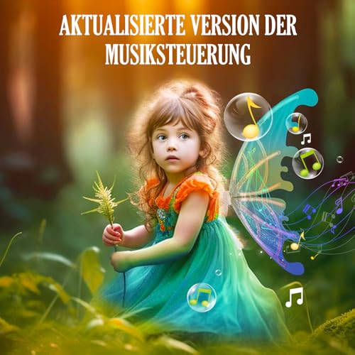 GOLDGE LED Electric Fairy Wings for Girls, Moving Butterfly Wings with Lights & Music, Toy for Halloween, Valentine, Birthday, Christmas, Party Costume, Princess Cosplay and Dress-Up (Multicolored) - Image 5