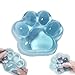 Chicooan Large Cat Paw Taba Squishy Big Squeeze Toys 5inch Blue Cute Fufu Squishy Sensory Stress Relief Fidget Toys for Party Favors Sensory Anxiety Toys for Adults Transparent Blue - Image 2