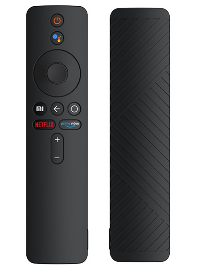 SJet Silicone Protective Case for Xiaomi Mi TV Stick / TV Stick 4K Remote Control Anti Slip Silicone Protective Skin Cover (Black) - Image 1