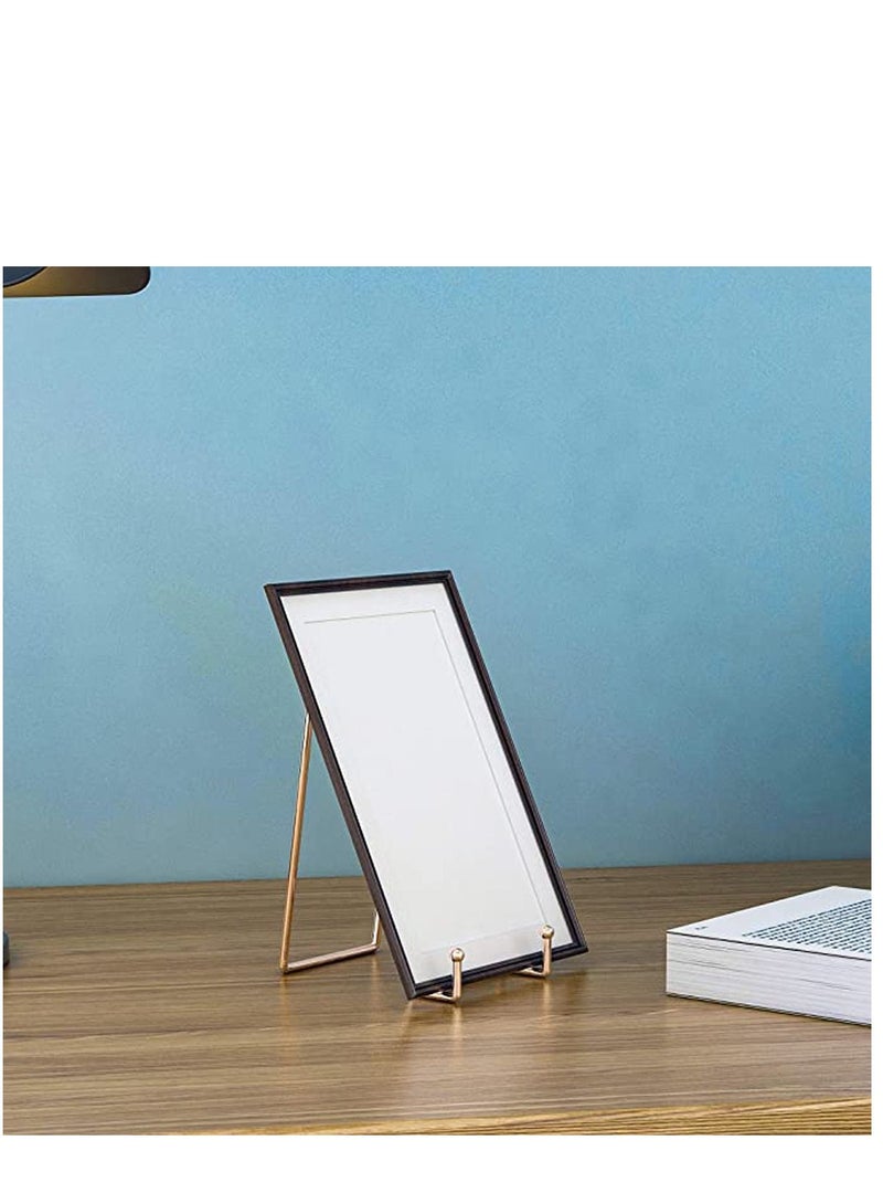 NIBEMINENT Metal Display Stands, 3 Pack 6 inch Rose Gold Stands Holder Stand for Decorative Plates, Mobile Phone Holder, Photo Frames, Postcards, Etc - Image 2