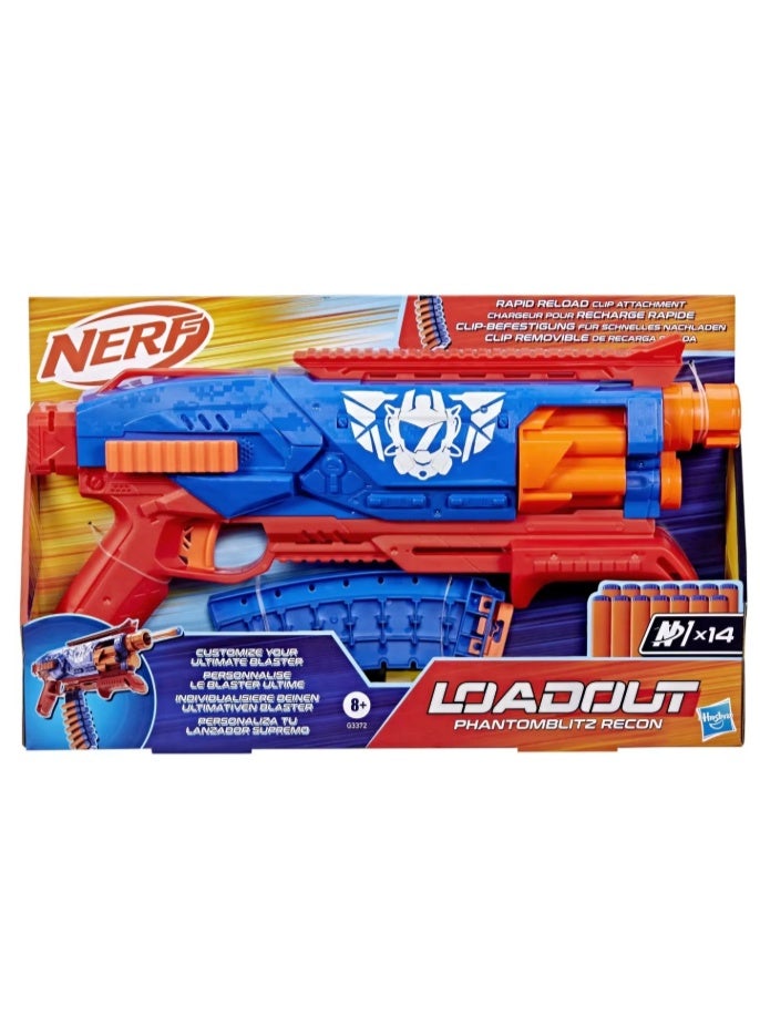 HASBRO - NERF Hasbro Nerf Loadout PhantomBlitz Recon Blaster with N1 Darts for Kids - Image 1